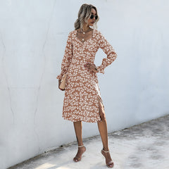 Classic flowy floral dress Sai Feel