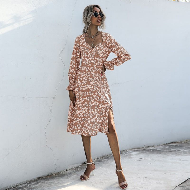 Classic flowy floral dress Sai Feel