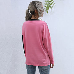 Color Block Sweatshirt Pullover Sai Feel