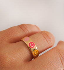 Colored Smile Ring