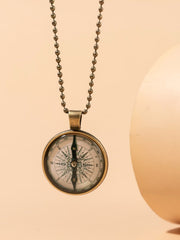 Compass Charm Necklace Sai Feel