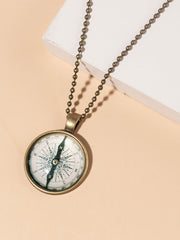 Compass Charm Necklace Sai Feel