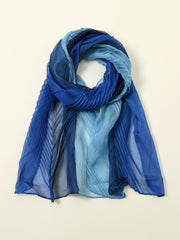 Crumpled rainbow color scarf Sai Feel