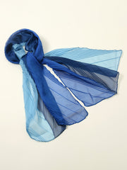 Crumpled rainbow color scarf Sai Feel