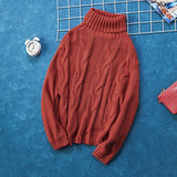 Cuddle Weather Cable Knit Handmade Turtleneck Sweater Sai Feel