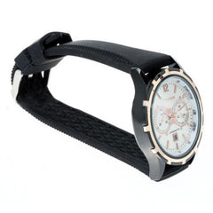 Leisure Watch with Silicone Band (White 4.5cm Dial)