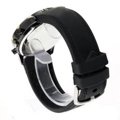 Leisure Watch with Silicone Band (White 4.5cm Dial)