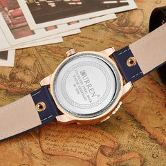 Gold and Blue Dial Watch (Dial 4.5cm)