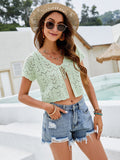 Cutout short sexy cardigan Sai Feel