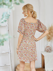 Ditsy Floral Ruched Bust Dress Sai Feel