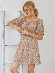 Ditsy Floral Ruched Bust Dress Sai Feel