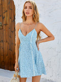 Ditsy floral print lace trim design cami dress Sai Feel