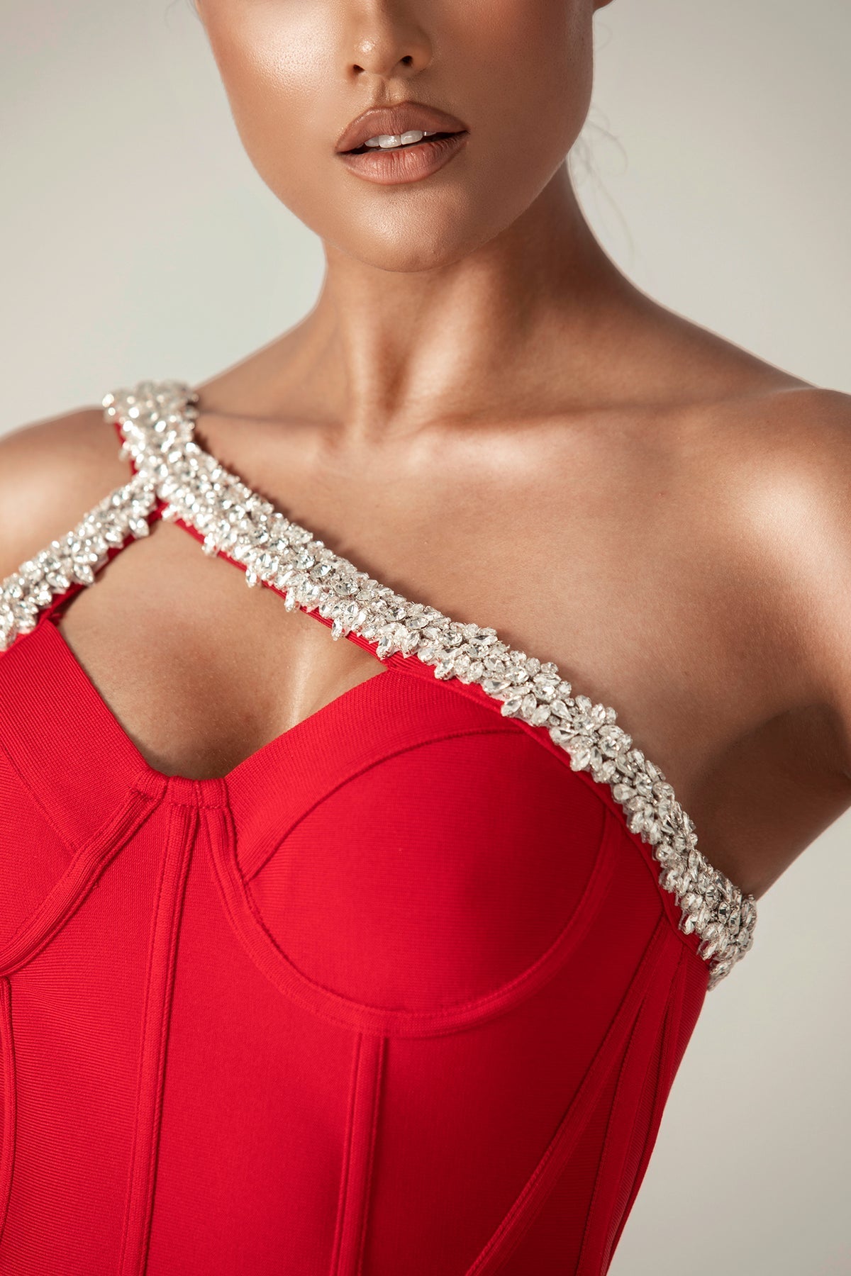 Diva Rhinestone Bandage Dress Sai Feel