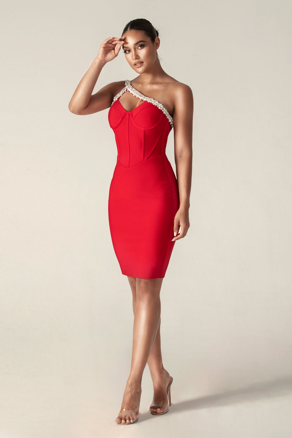 Diva Rhinestone Bandage Dress Sai Feel