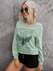 Dream Graphic Print Pullover Sweatshirt Sai Feel