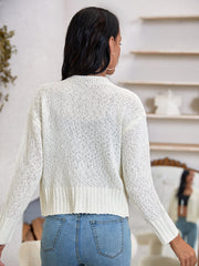 Drop Shoulder Button Front Cardigan Sai Feel