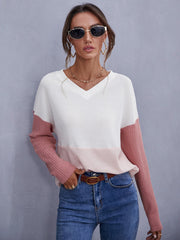 Drop Shoulder Colorblock Tee Sai Feel