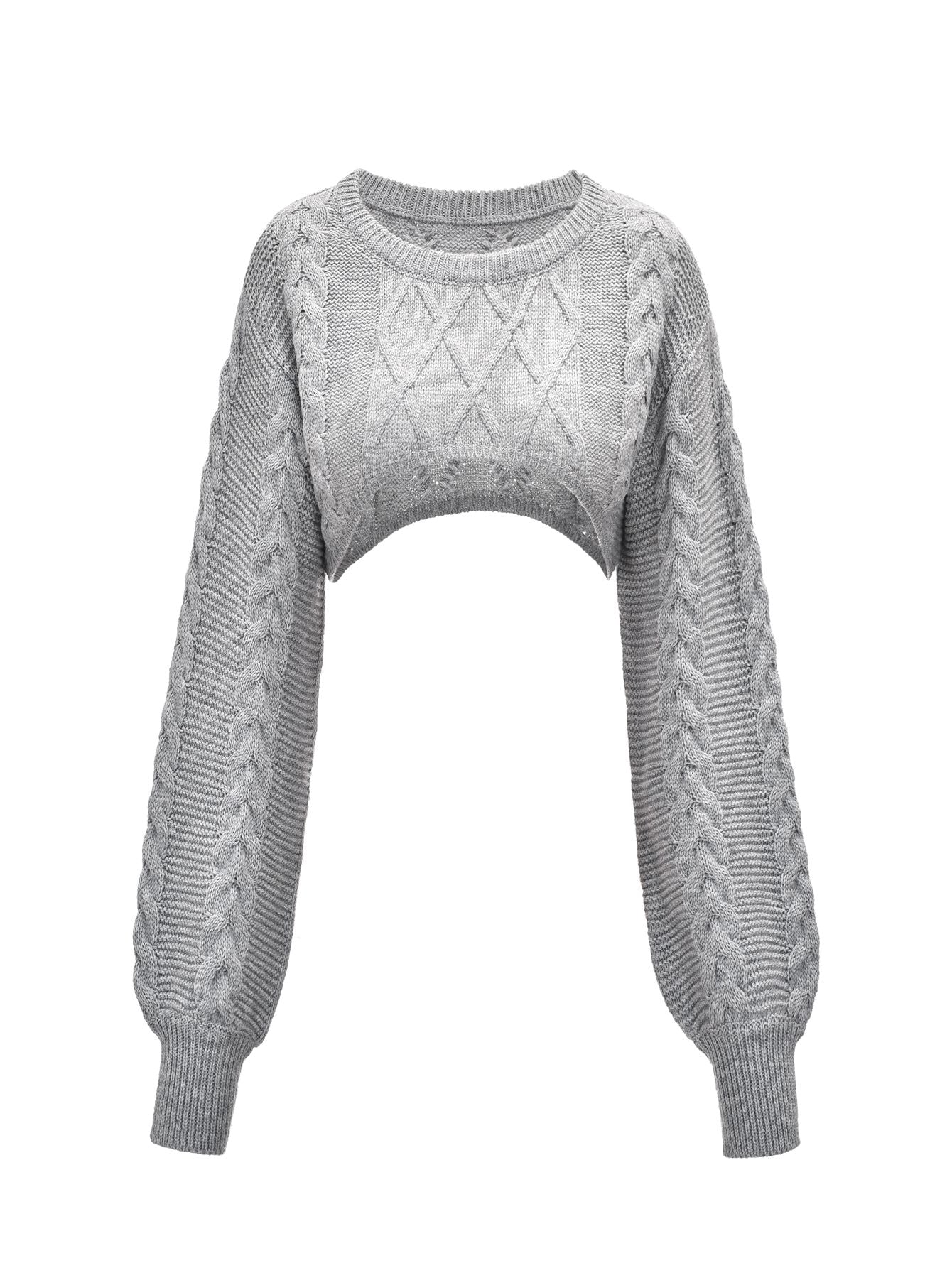 Drop Shoulder Crop Sweater Sai Feel