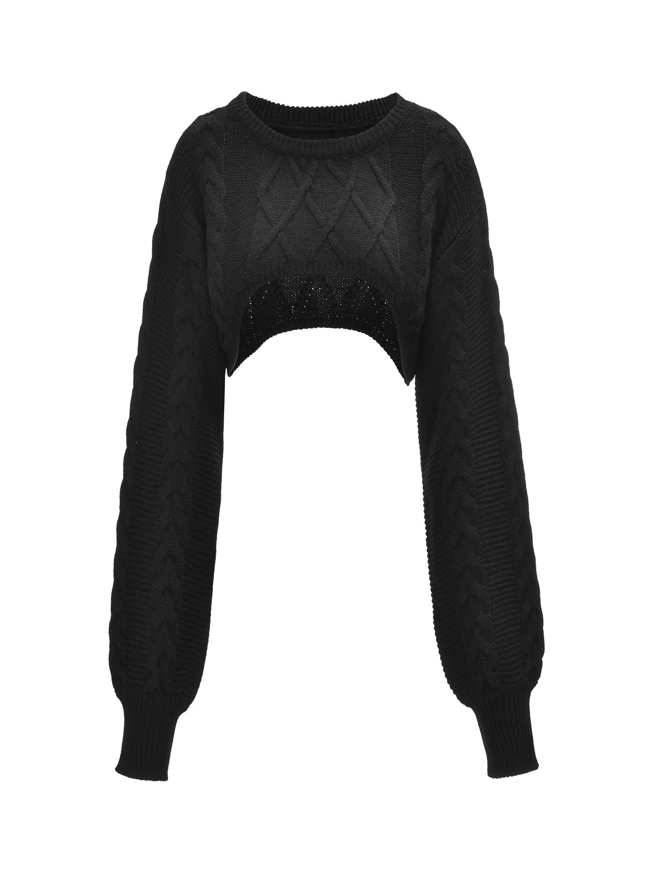 Drop Shoulder Crop Sweater Sai Feel