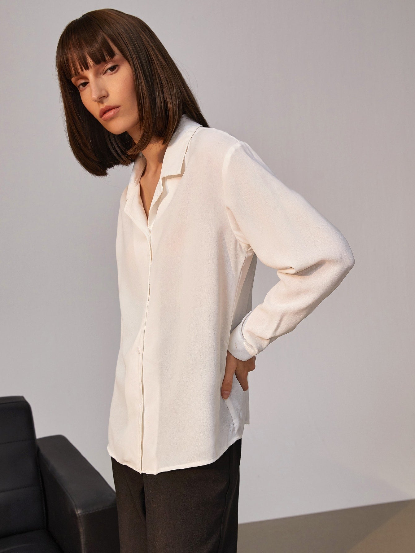 Drop Shoulder Oversize Blouse Sai Feel