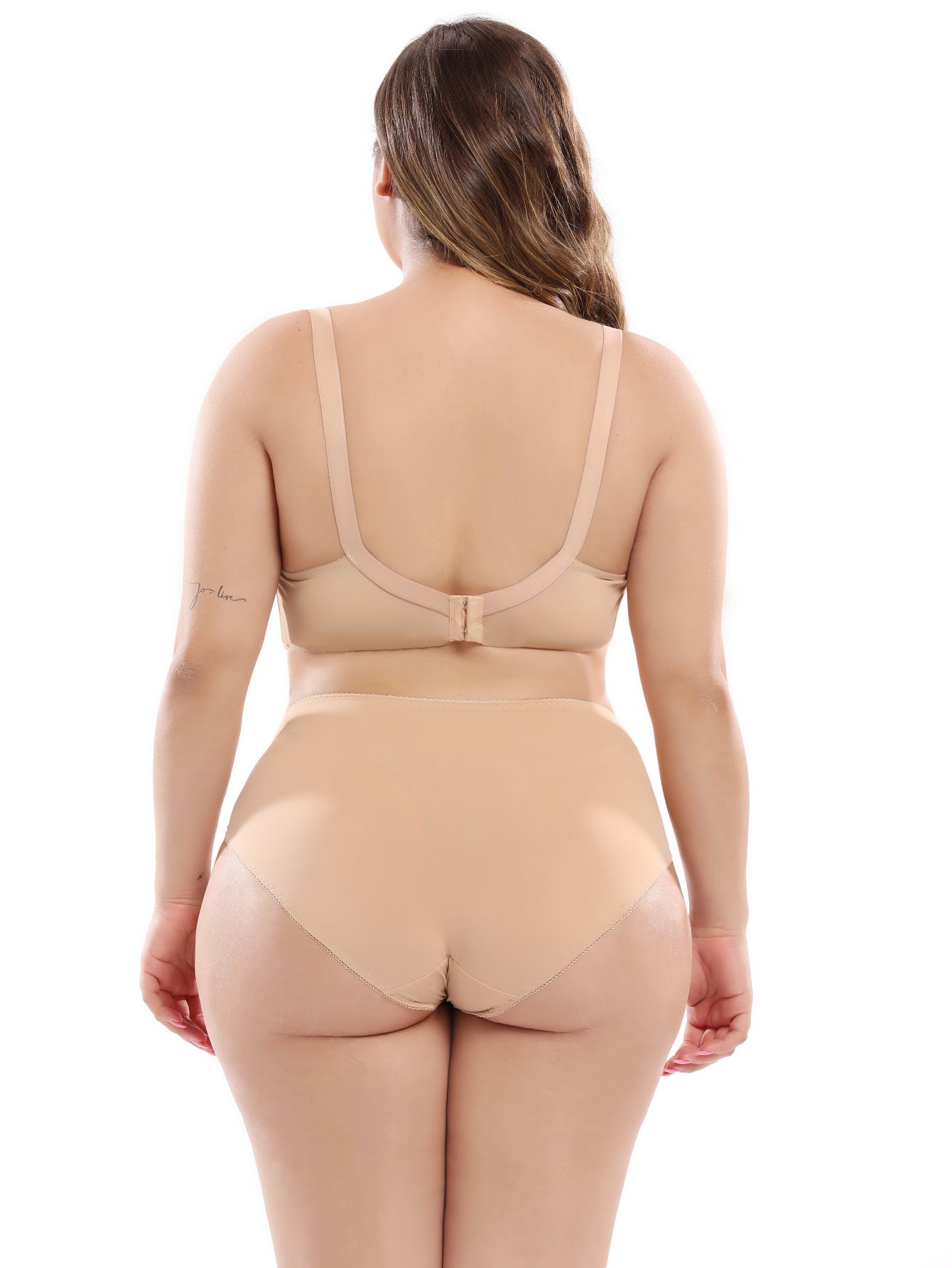 Sexy Ultra Thin Lace Bra And Panties Set Back Large Size Underwear