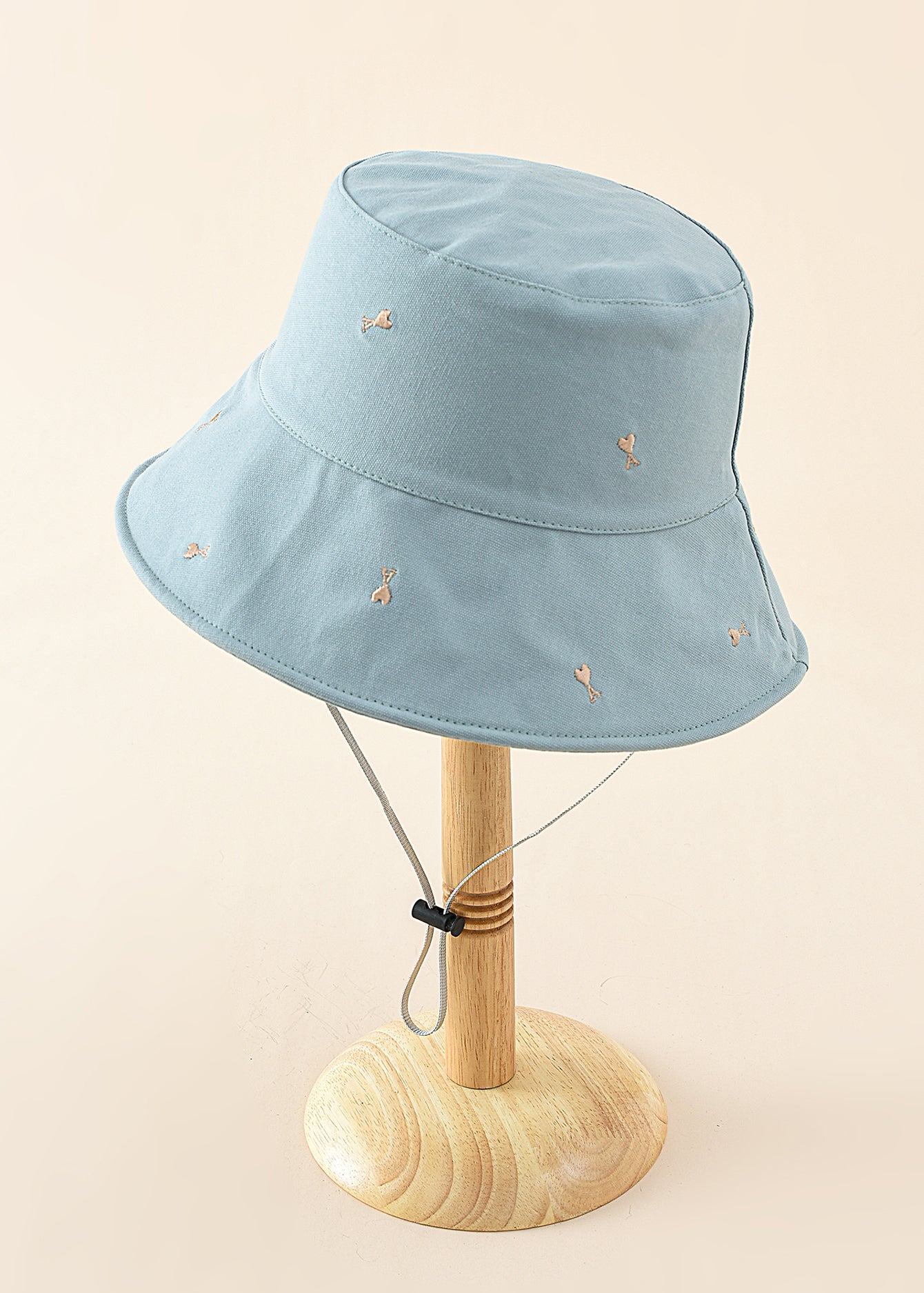 Embroidery Solid Bucket Hat Sai Feel