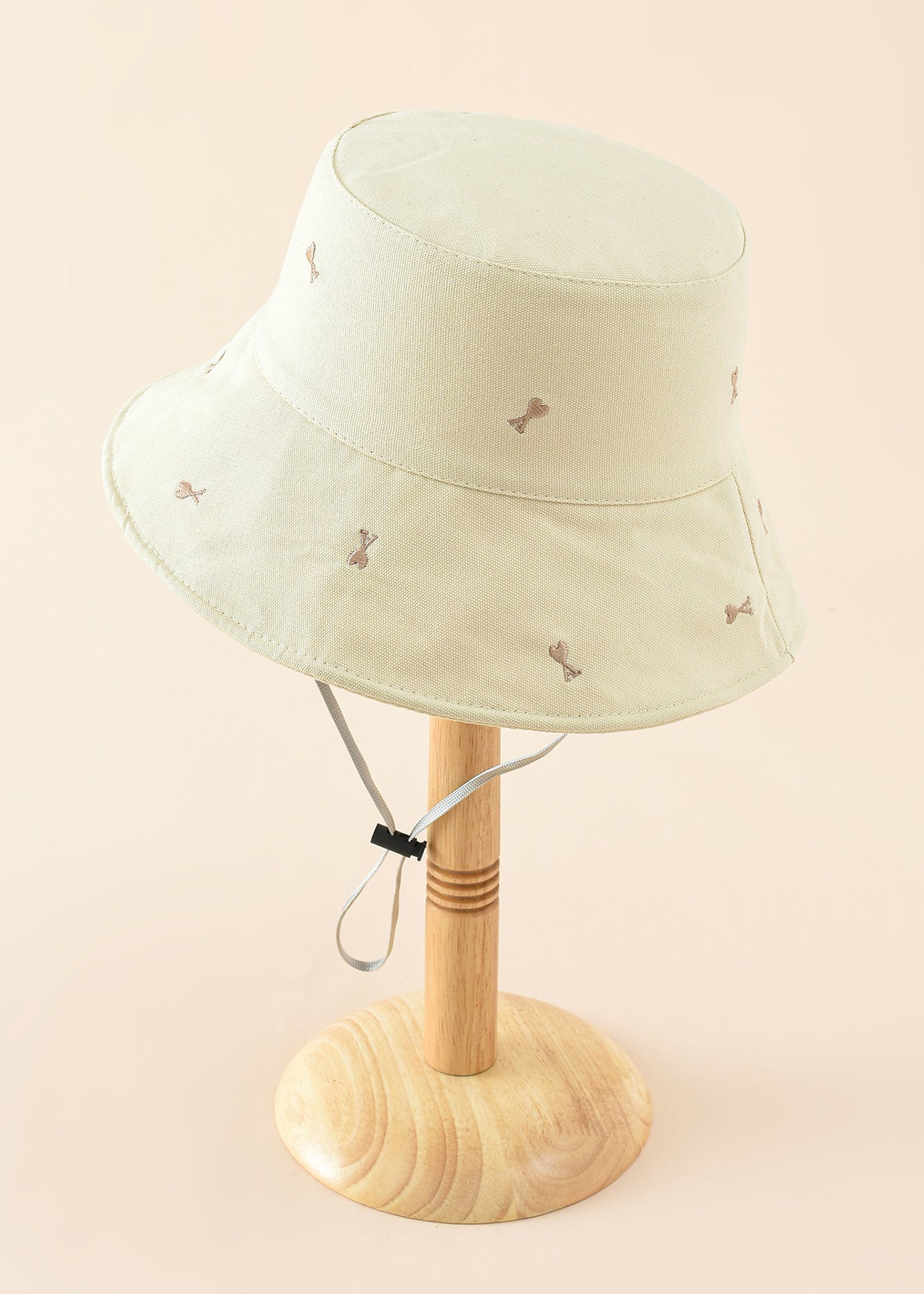 Embroidery Solid Bucket Hat Sai Feel