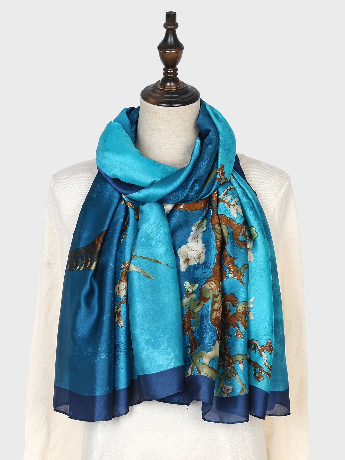 Ethnic silky scarf Sai Feel