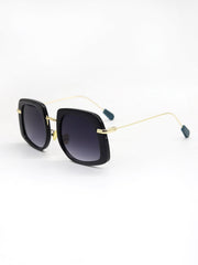 Fashion Square Frame Metal Rim UV Sunglasses Sai Feel