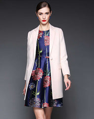 Fashion Suit Jacket long Sleeve Women's Loose Windbreaker office work Outerwear Sai Feel