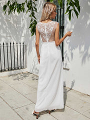 Fashion Wedding Dress Sexy Lace Split Evening Dress Sai Feel