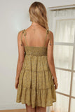 Fashion Women A-line Layered Ruffled Floral Dress Sai Feel