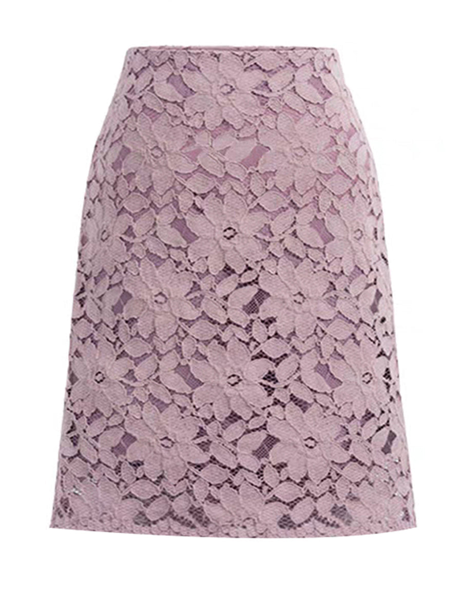 Fashion Women Lace Flower Covers Buttock High Waist Skirt Sai Feel