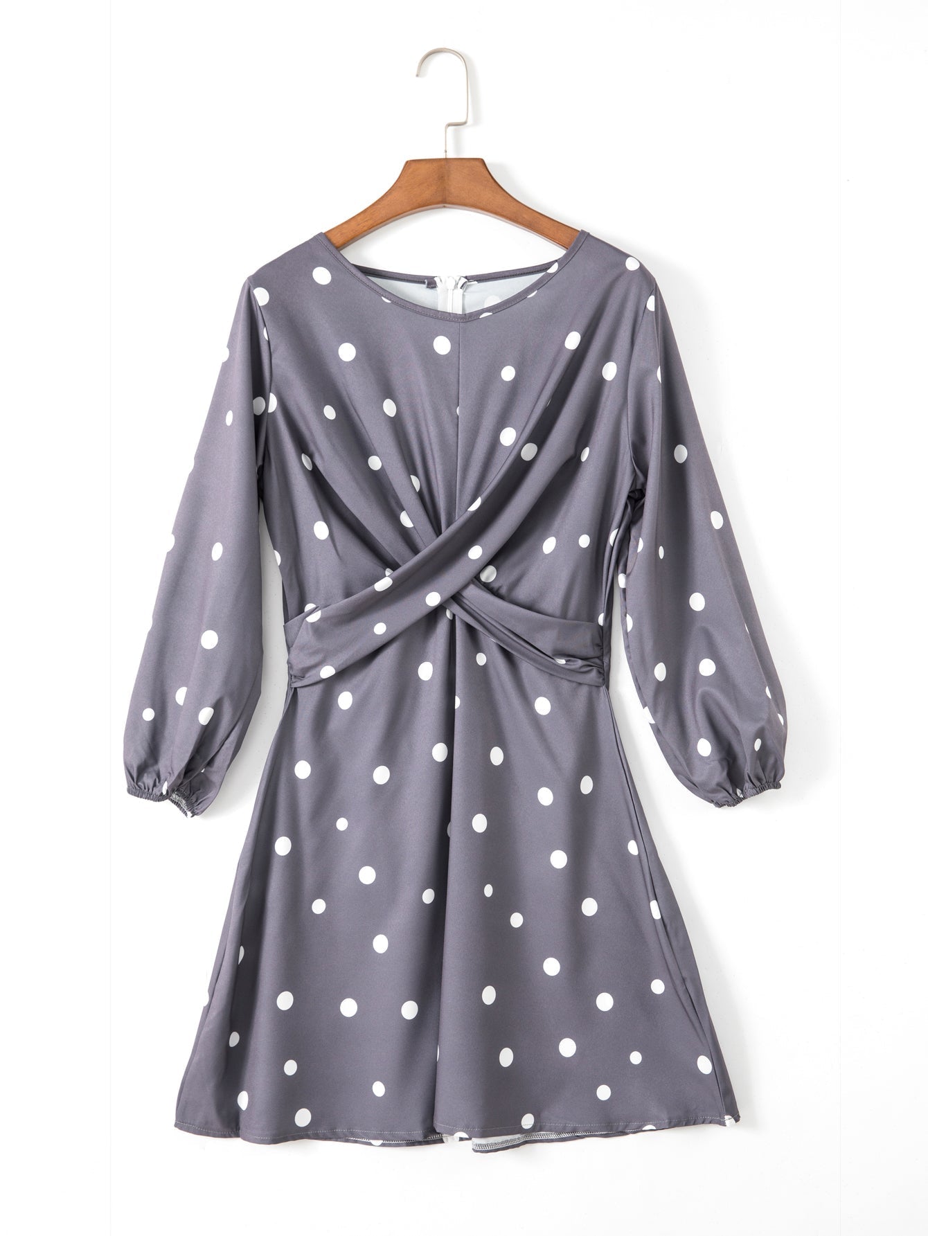 Fashion polka dot print long sleeve hot style dress Sai Feel