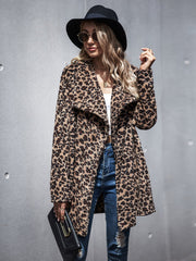 Faux fur mid-length wool coat Sai Feel