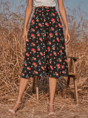 Floral Mid-length Skirt Sai Feel