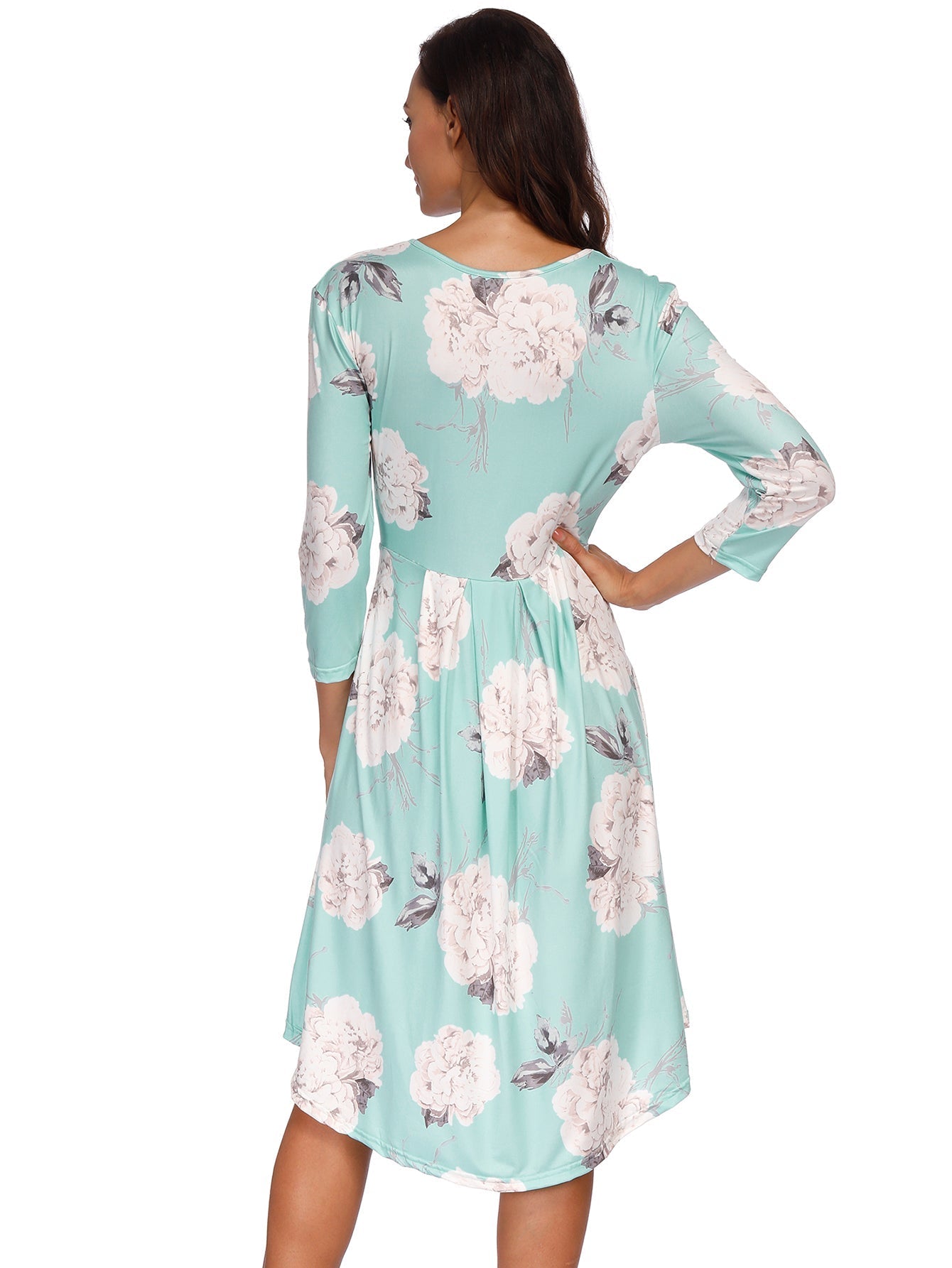 Floral Print Pocket Dress Sai Feel