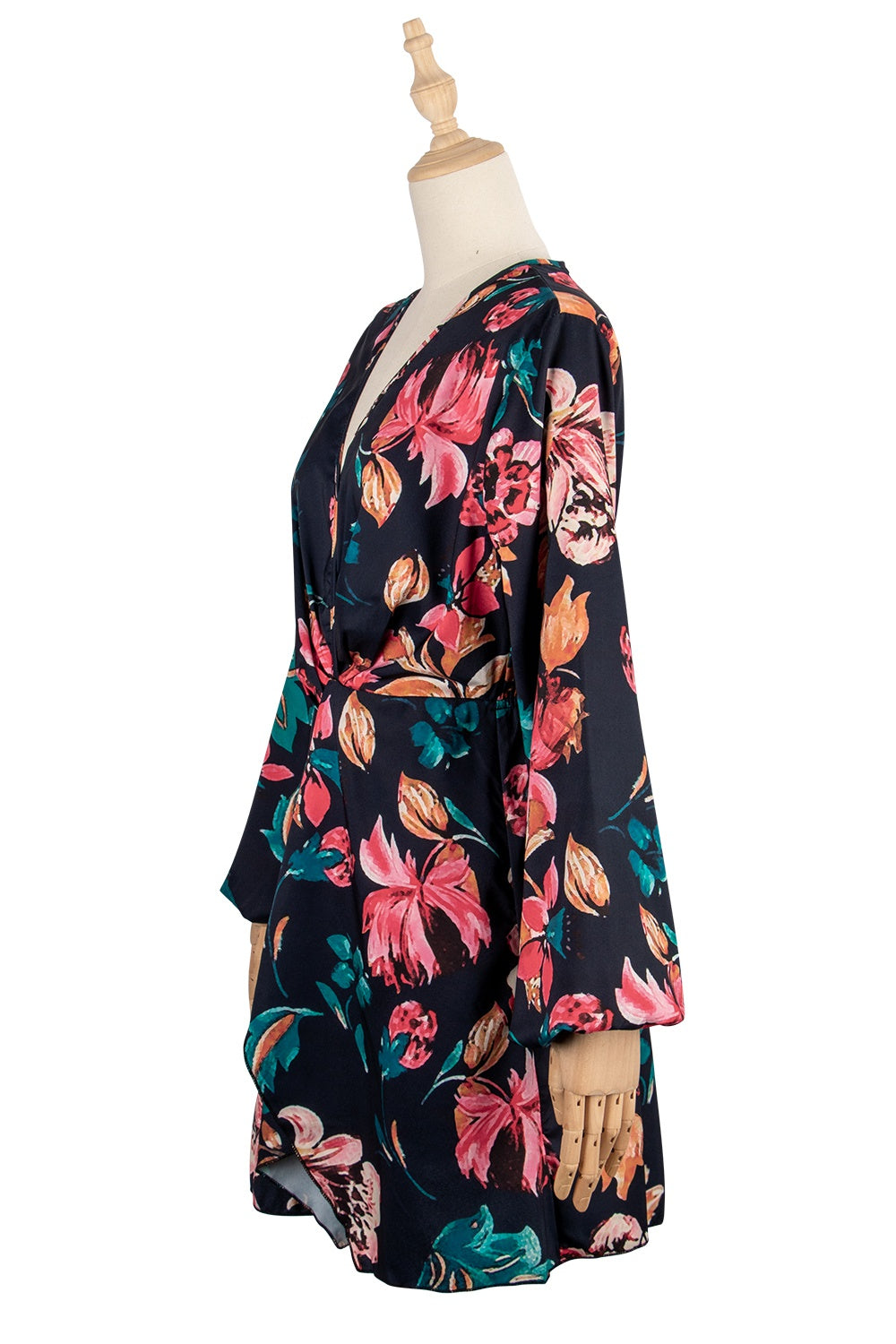 Floral longsleeve wrap dress Sai Feel