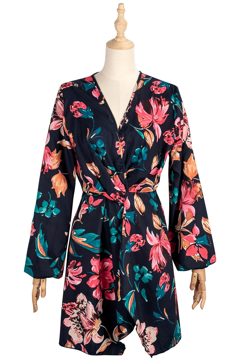 Floral longsleeve wrap dress Sai Feel