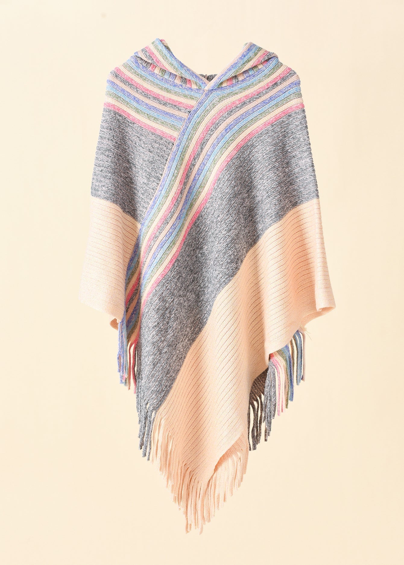 Fringe Pullover Shawl Sai Feel