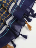 Fringed floral scarf Sai Feel