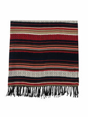 Fringed striped warm shawl Sai Feel