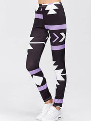 Geometric Print Leggings Sai Feel