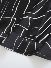 Geometric pattern print long sleeve shirt Sai Feel
