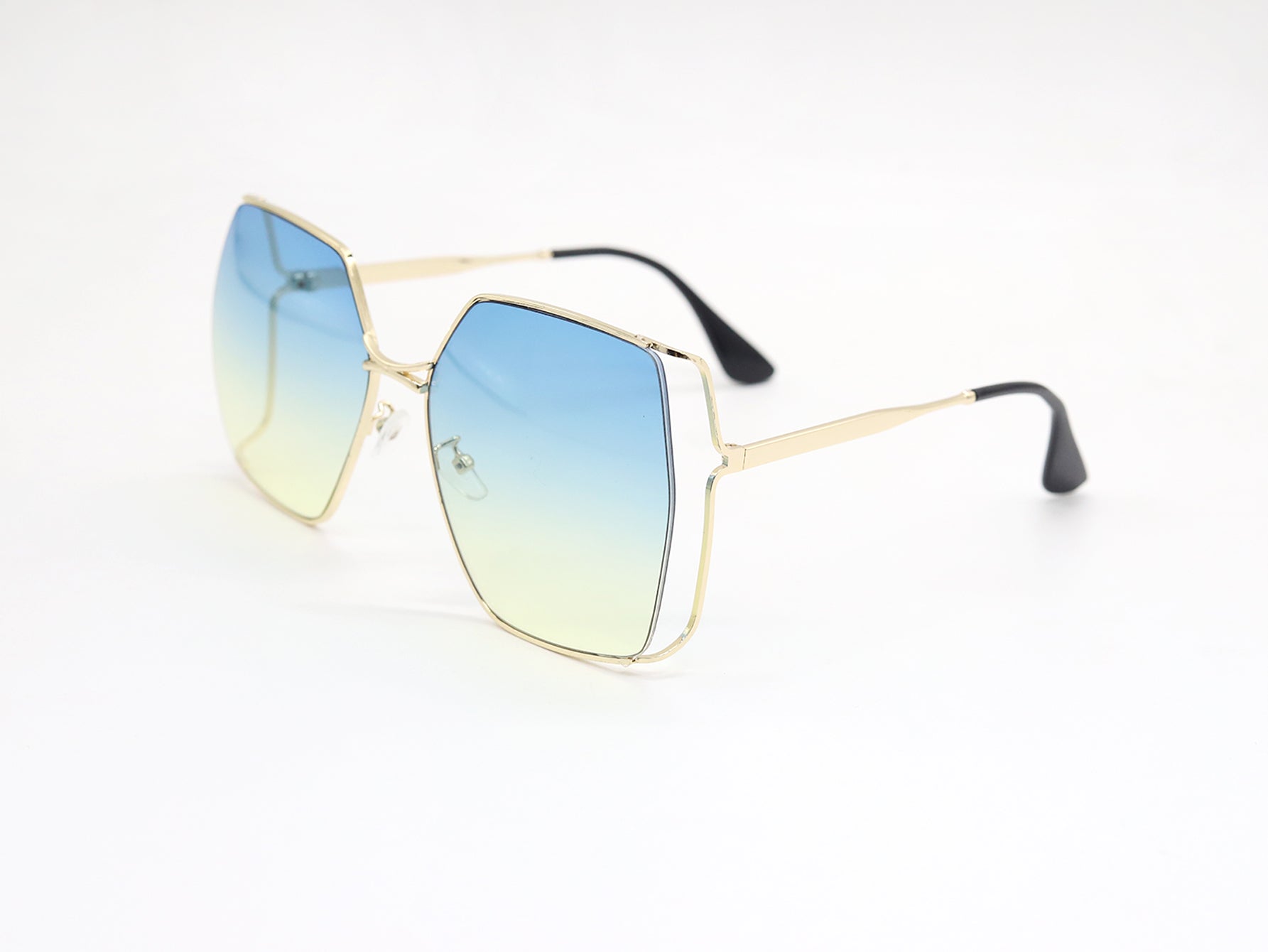 Geometric versatile metal sunglasses Sai Feel