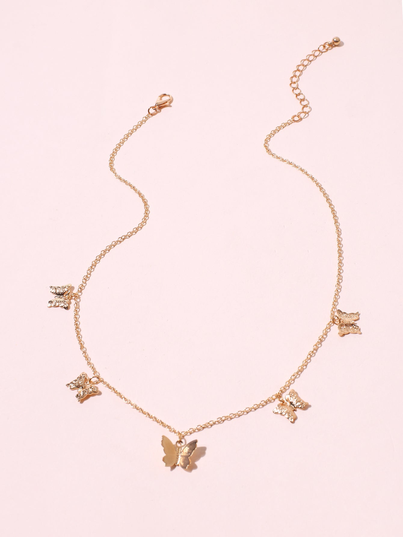 Golden Butterfly Necklace Sai Feel