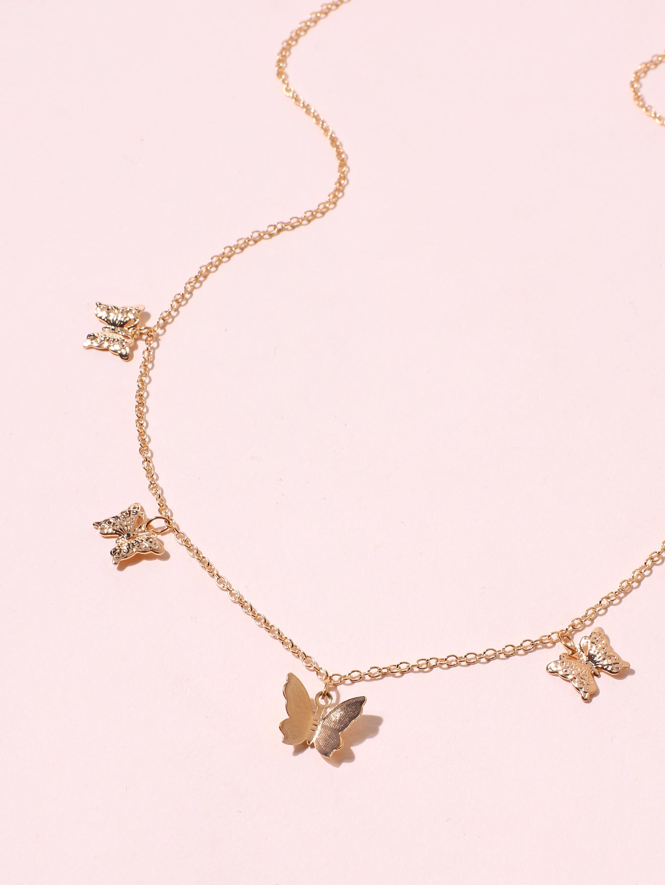 Golden Butterfly Necklace Sai Feel