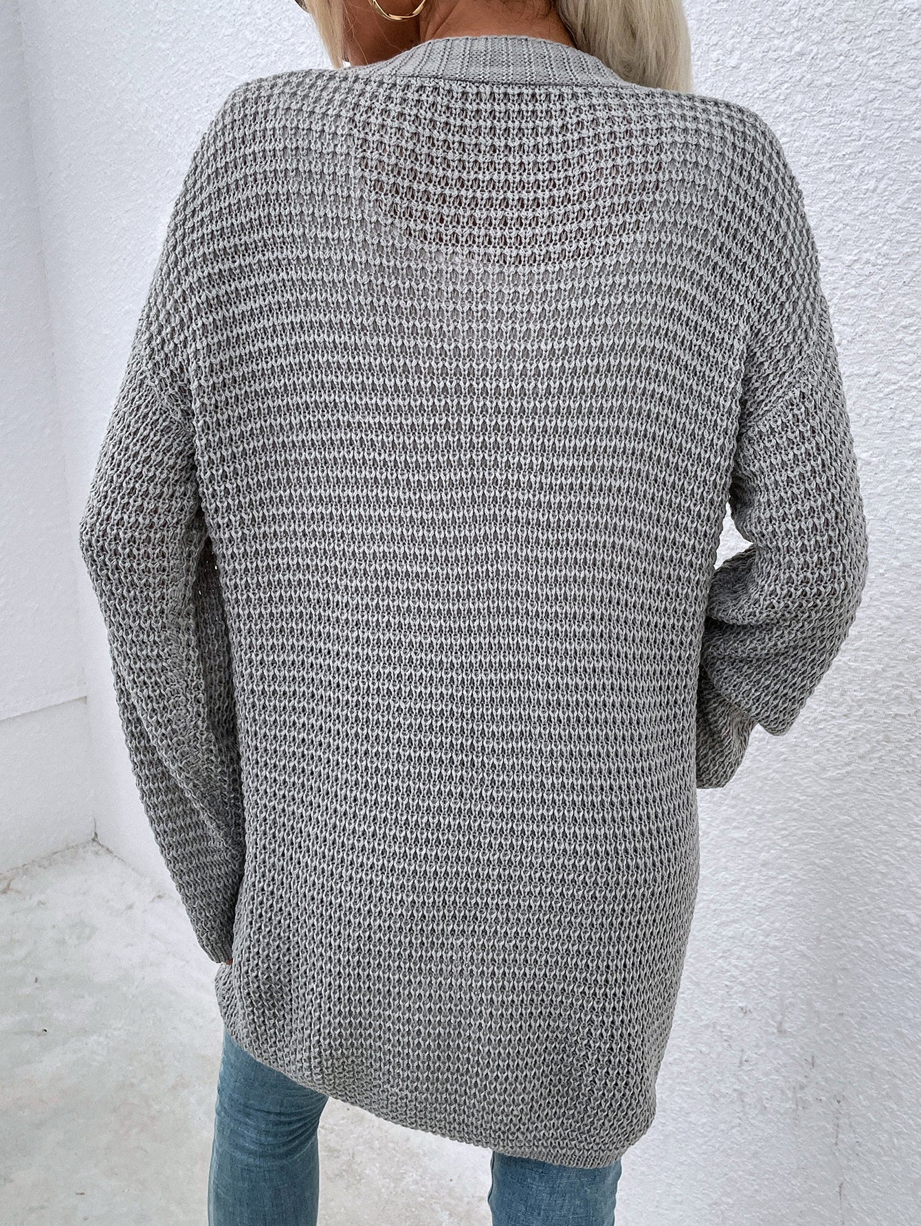 Gray cardigan sweater Sai Feel