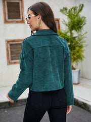 Green single-breasted pocket jacket Sai Feel