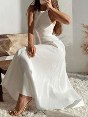 Halter Bare Back Sleeveless Dress Sai Feel